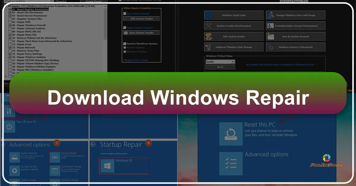 Windows Repair: Giải pháp toàn diện khắc phục sự cố hệ thống Windows
