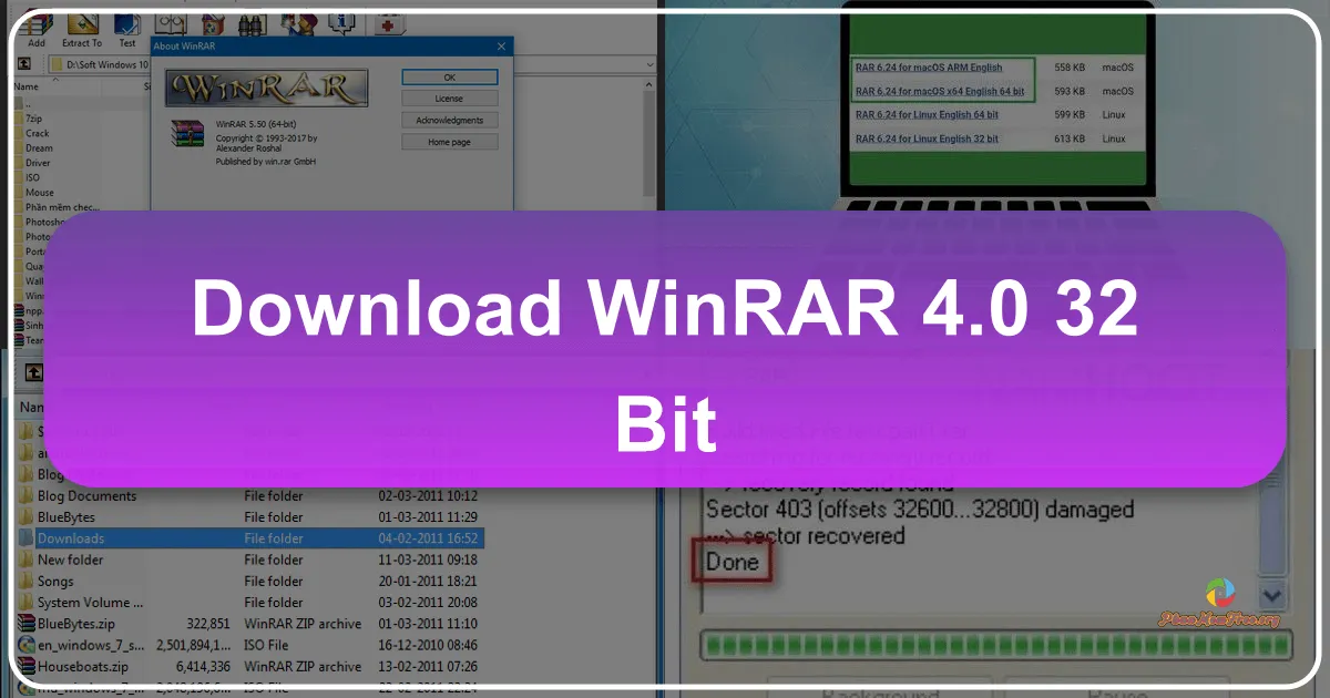 WinRAR (32-bit) 7.01: Phần mềm Nén và Giải nén File Hàng Đầu