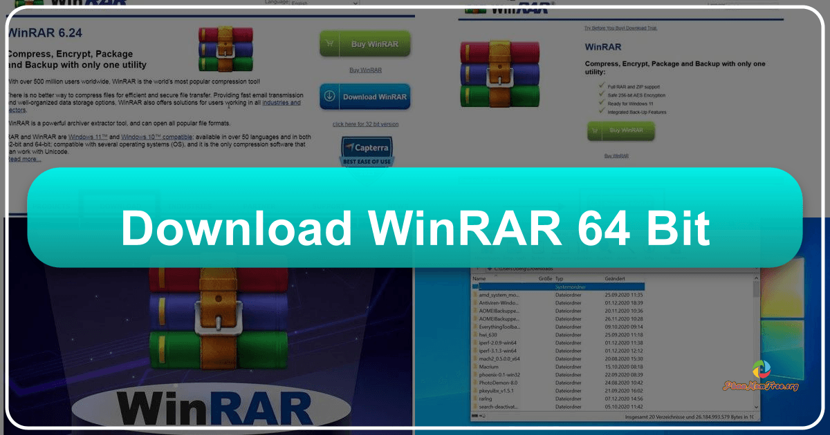 WinRAR 64-bit: Phần mềm nén và giải nén dữ liệu hàng đầu hiện nay. /images/download-winrar-64-bit.png