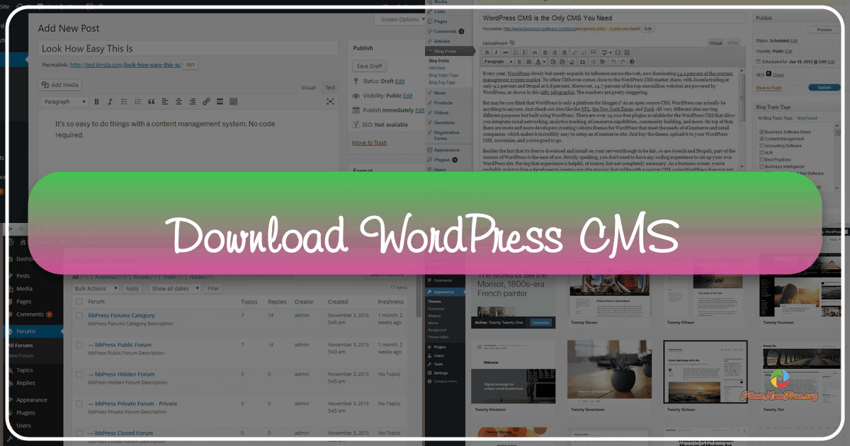 Comprehensive guide to WordPress, a powerful and popular Content Management System for website creation and management. /images/download-wordpress-cms.png