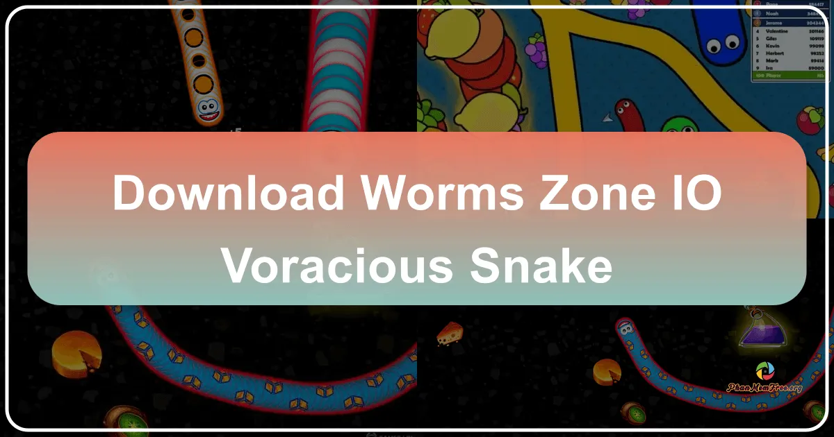 Worms Zone .io - Voracious Snake: A Slithery Adventure in the Digital Arena