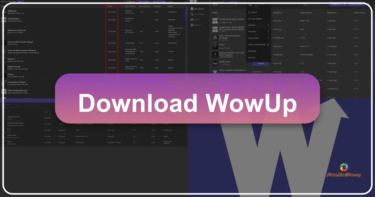 WowUp: The Indispensable Addon Manager for World of Warcraft
