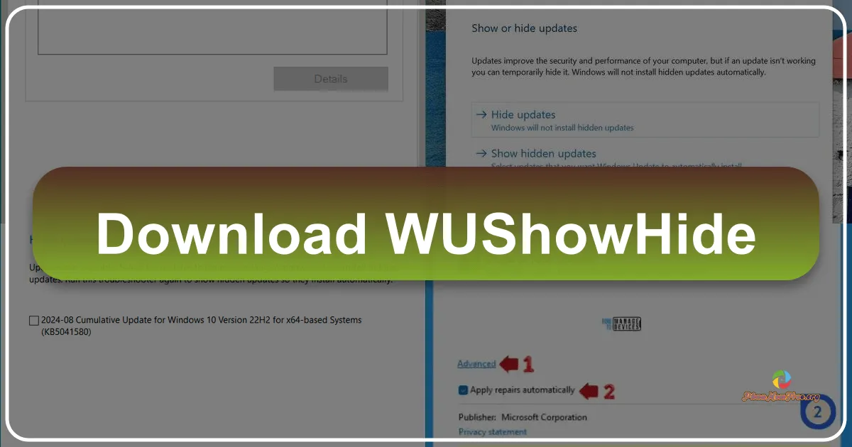 wushowhide: Managing Windows Updates with Ease
