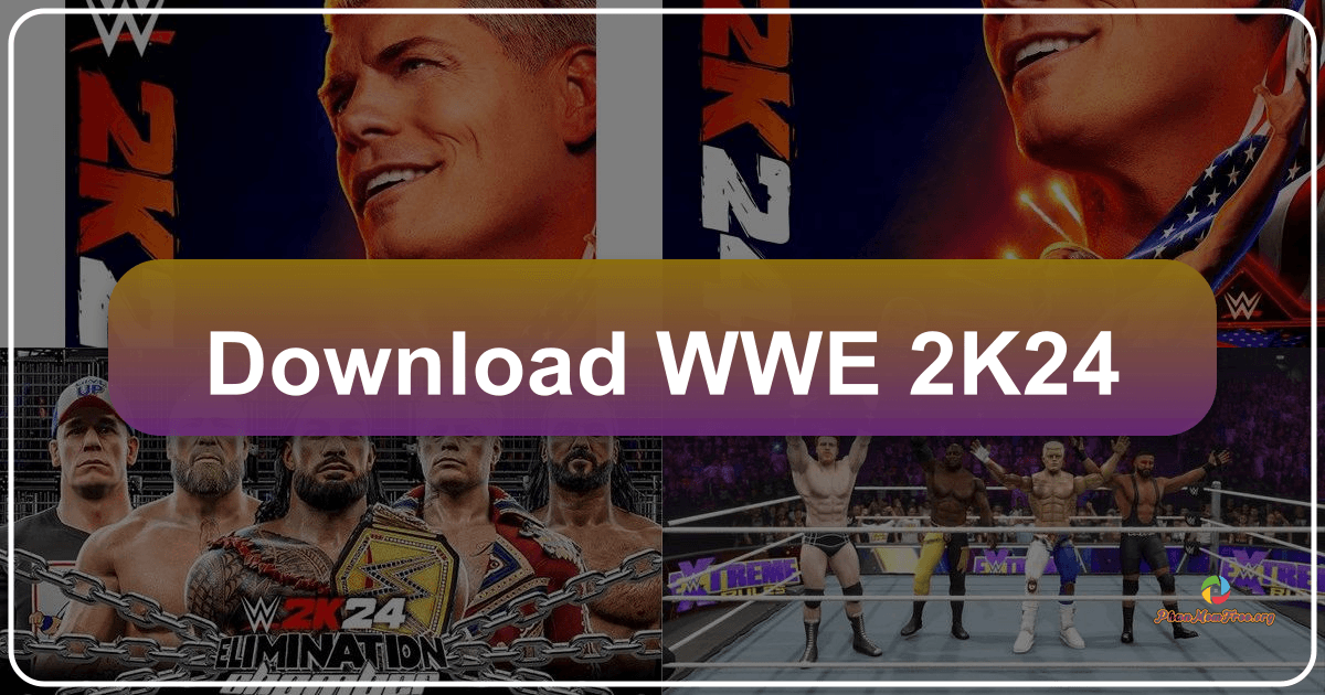 WWE 2K24 offers enhanced roster, innovative gameplay, and multiple modes for an immersive wrestling experience. /images/download-wwe-2k24.png
