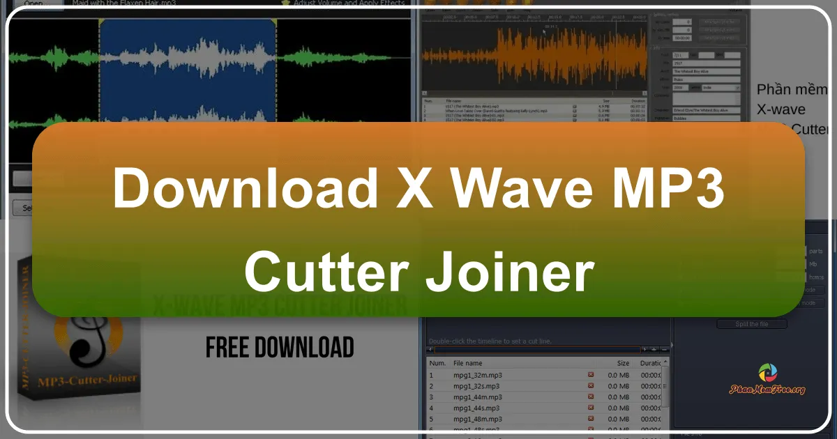 X-Wave MP3 Cutter Joiner: Công cụ chỉnh sửa âm thanh đa năng trên máy tính