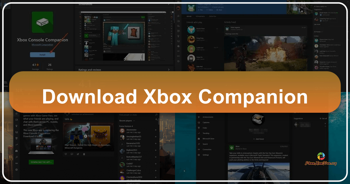 Xbox Console Companion enhances gaming experience with seamless integration and cross-device functionality. /images/download-xbox-companion.png