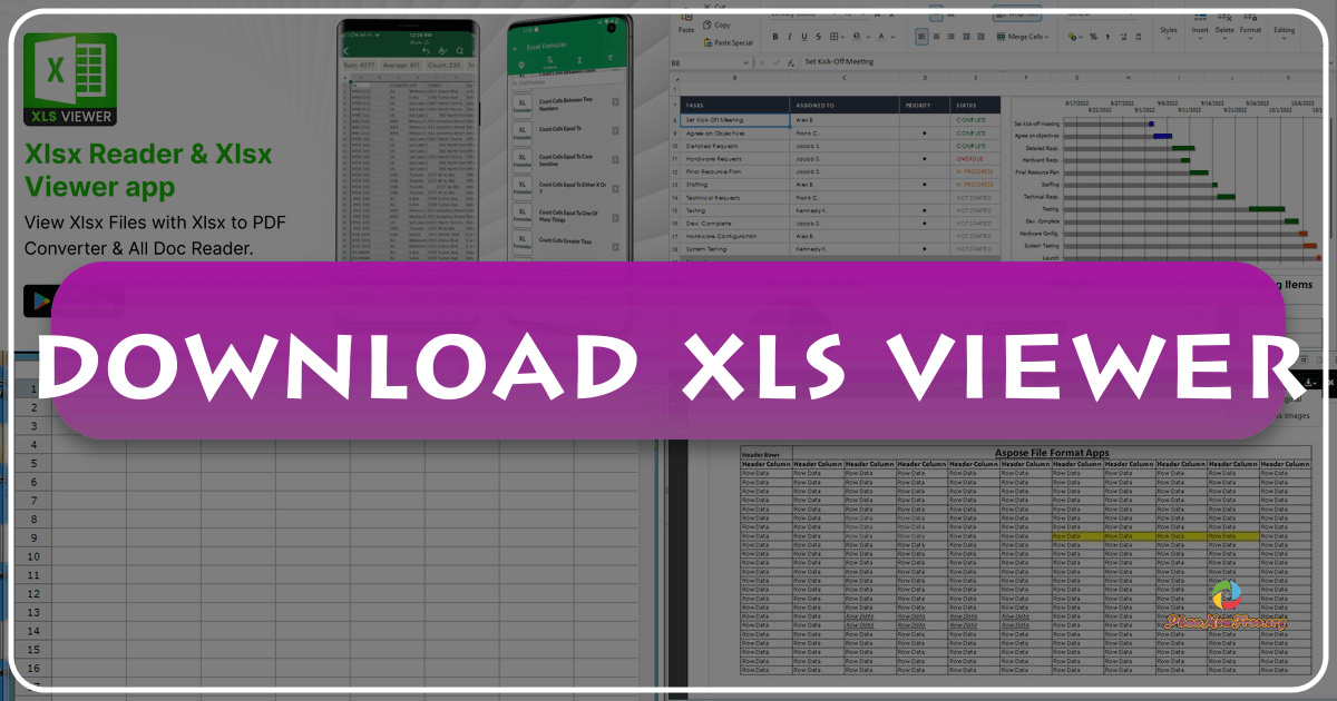 XLS Viewer: A free, lightweight solution for viewing and editing XLS files on Windows operating systems securely offline. /images/download-xls-viewer.png