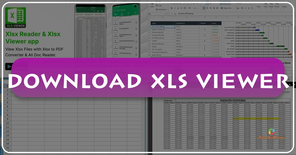 XLS Viewer: A Comprehensive Guide to the Free XLS Spreadsheet Viewer