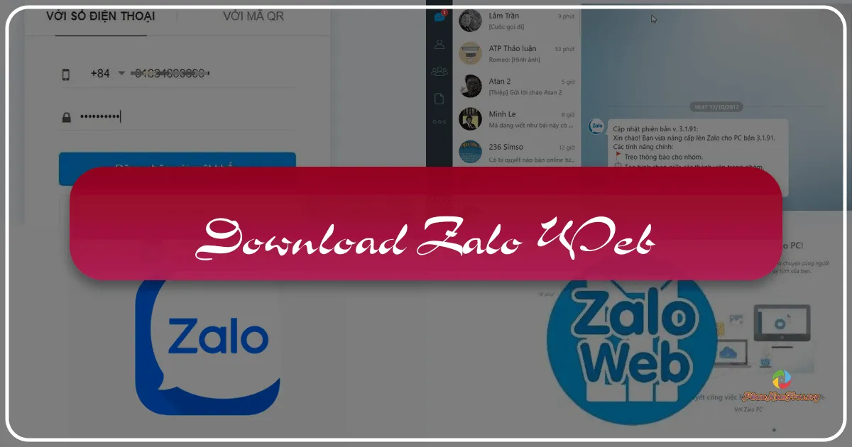 Zalo Web: Trải nghiệm Zalo trực tuyến tiện lợi trên trình duyệt