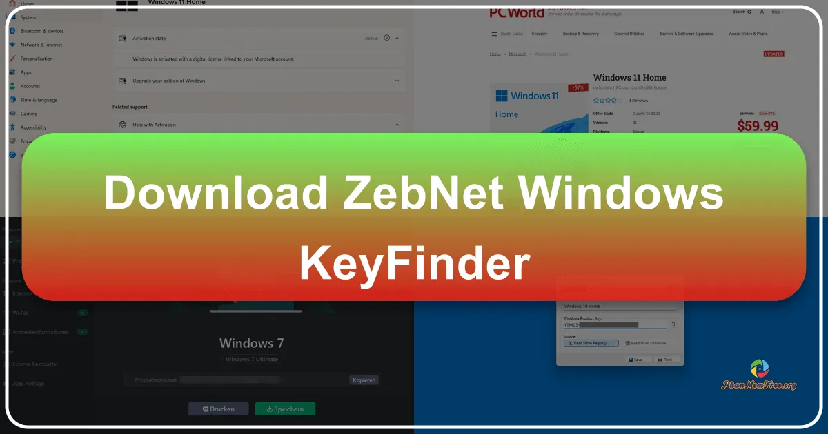 zebNet Windows Keyfinder: A Comprehensive Guide to Retrieving Your Windows Product Key